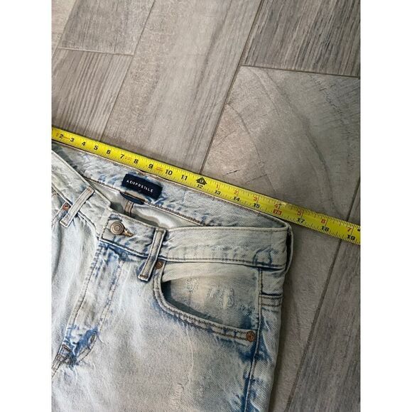Aeropostale Men’s Distressed Straight-Leg Jeans Size 32x32 Rugged Y2K Everyday - Picture 7 of 9